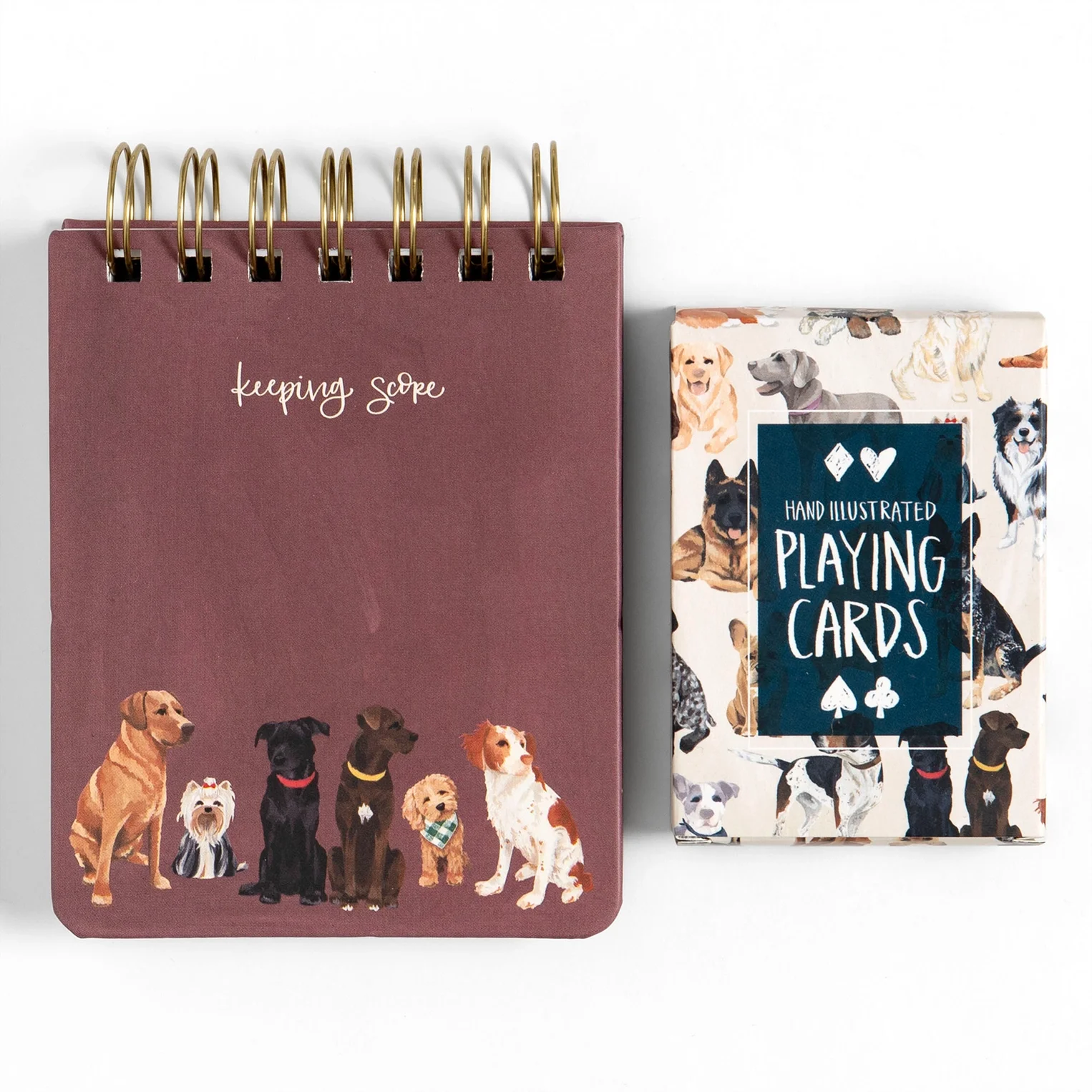 Furry Friends Playing Cards and Score Pad