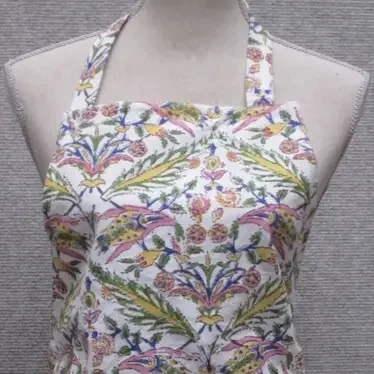 Handprinted Cotton Canvas Apron