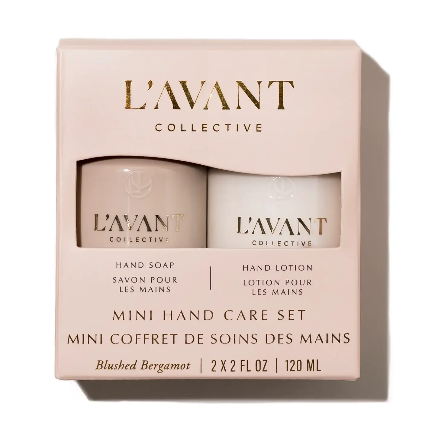 L'AVANT Mini Hand Care Set, Hand Soap + Hand Lotion Blushed Bergamot
