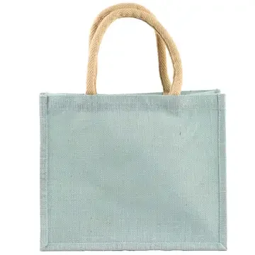 Jute Gift Tote - Sky