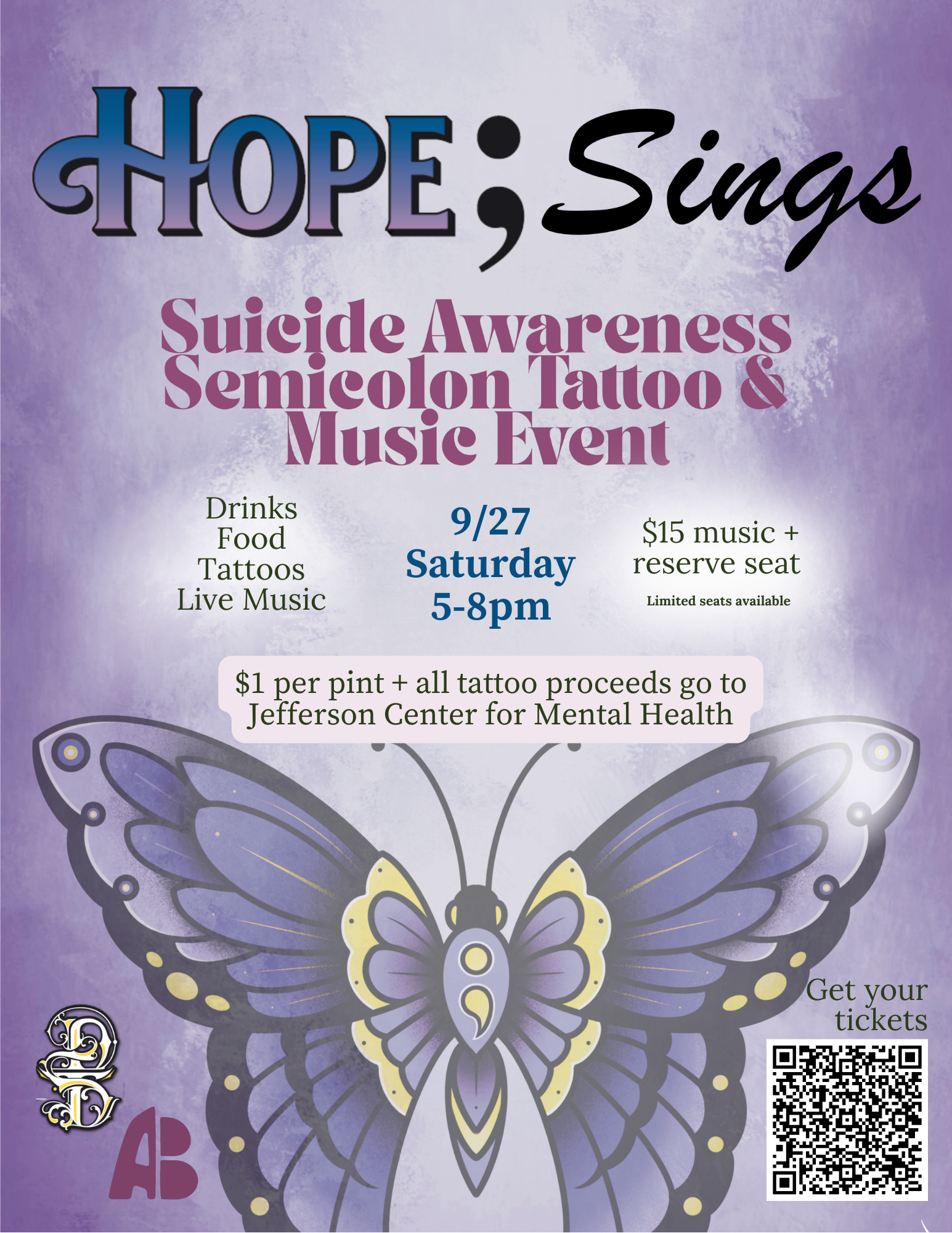 Hope;Sings: Music in the Alley + Tattoo Fundraiser