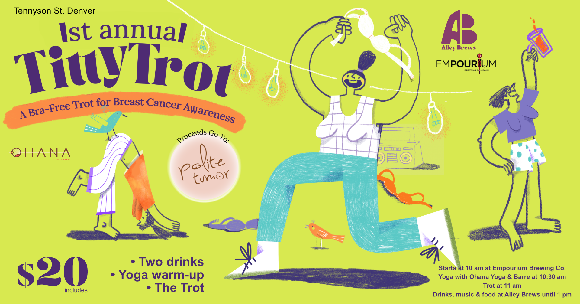 Titty Trot Fundraiser – Breast Cancer Awareness (Empourium → The Alley Denver)