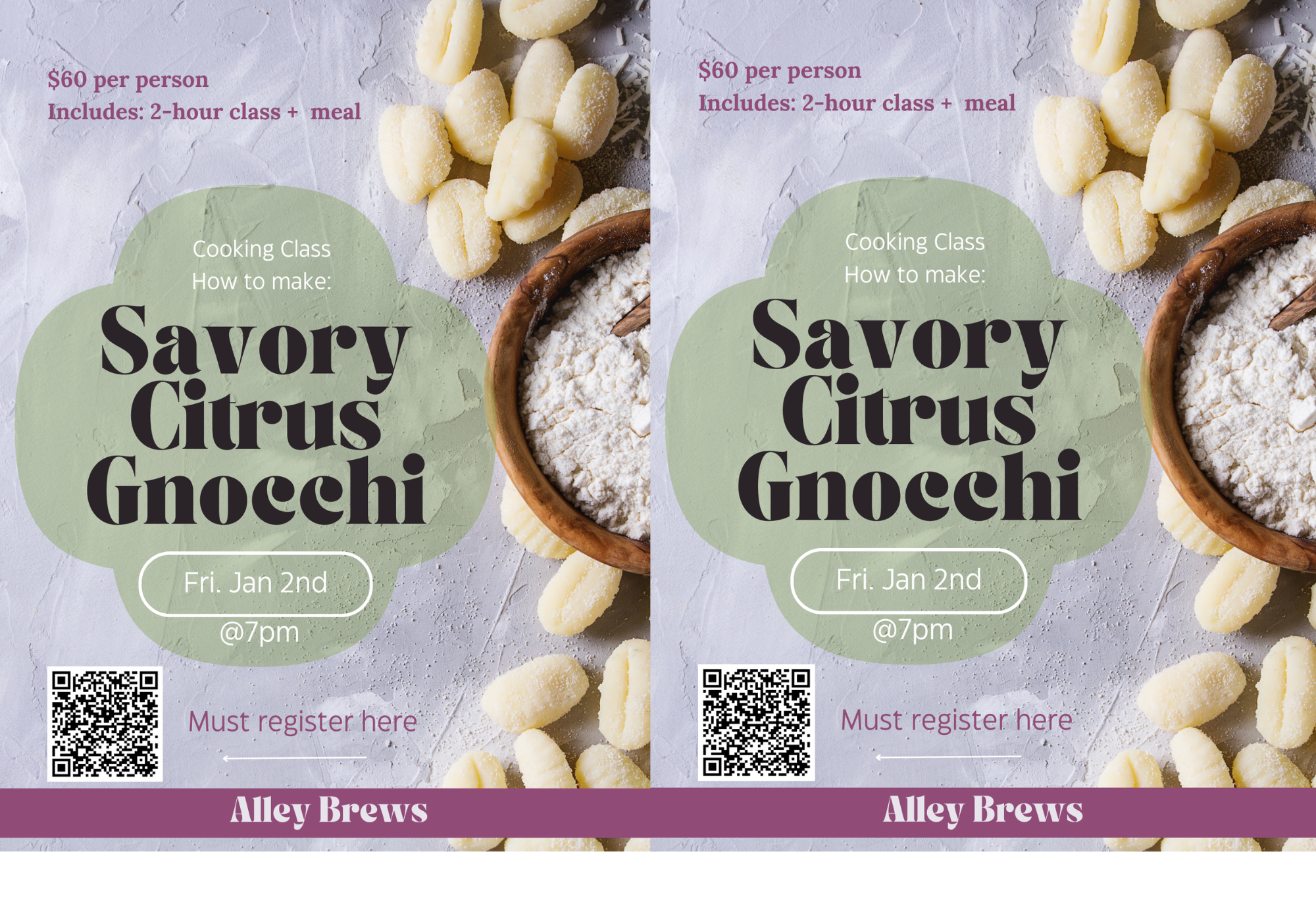 Handmade Gnocchi Cooking Class with Chef Joshua Elias