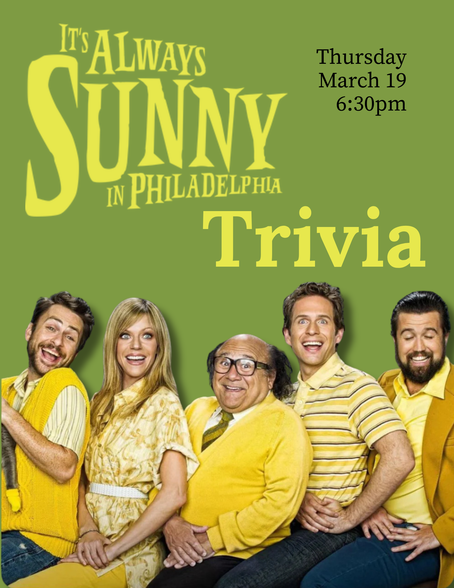 It’s Always Sunny in Philadelphia Night at Alley Brews | A Fan Event on Tennyson Street