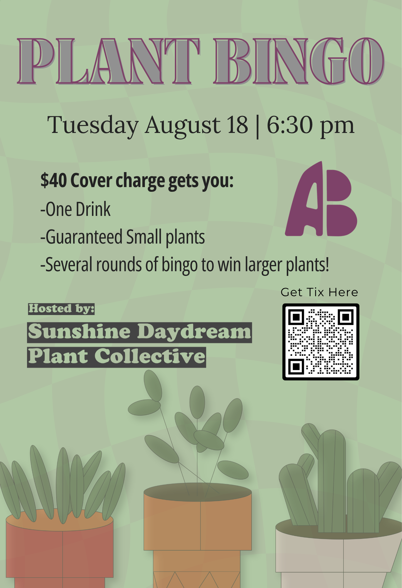 Plant Bingo with Sunshine Daydream Plant Collective