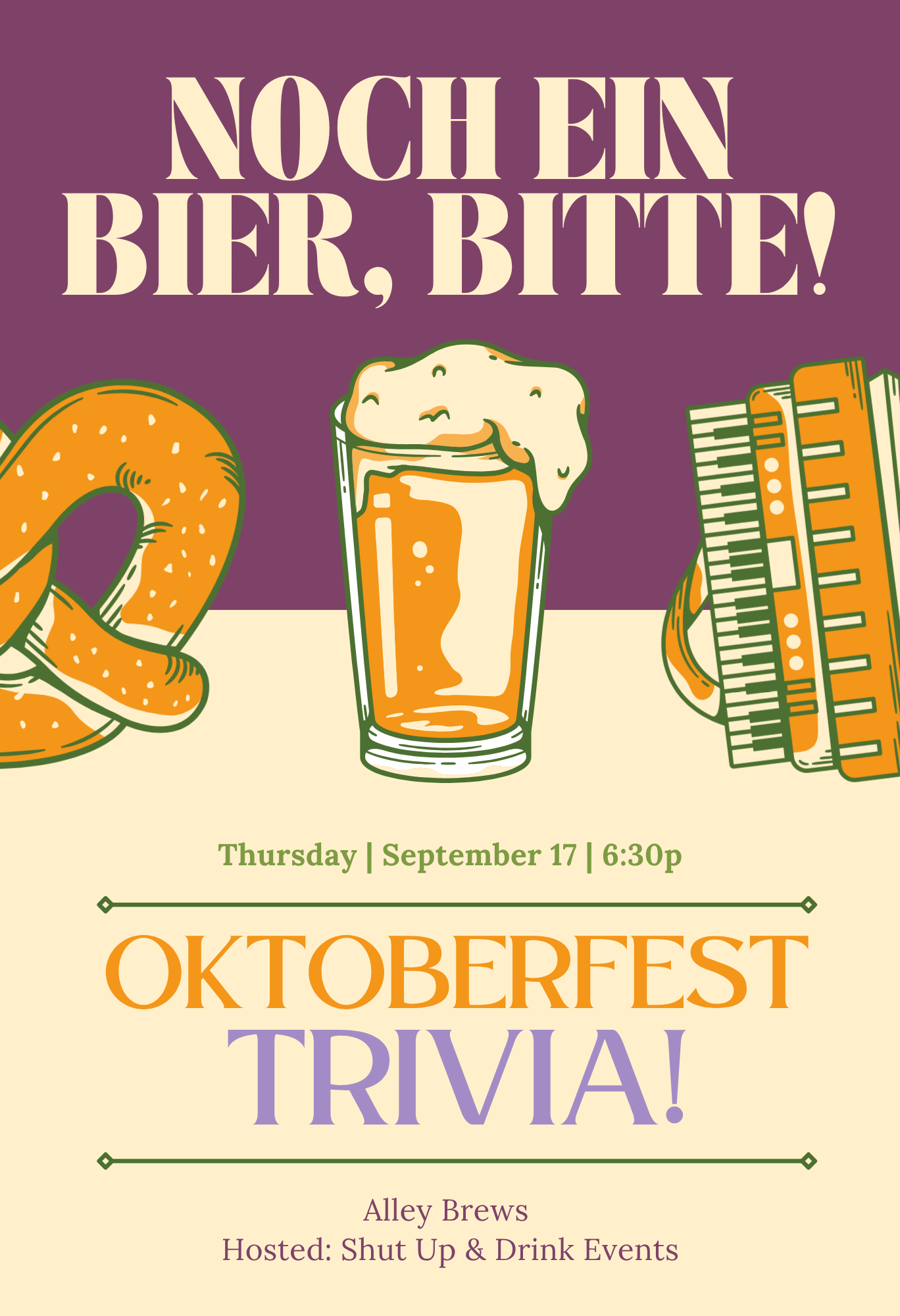 ThursPLAY: Oktoberfest Trivia at Alley Brews