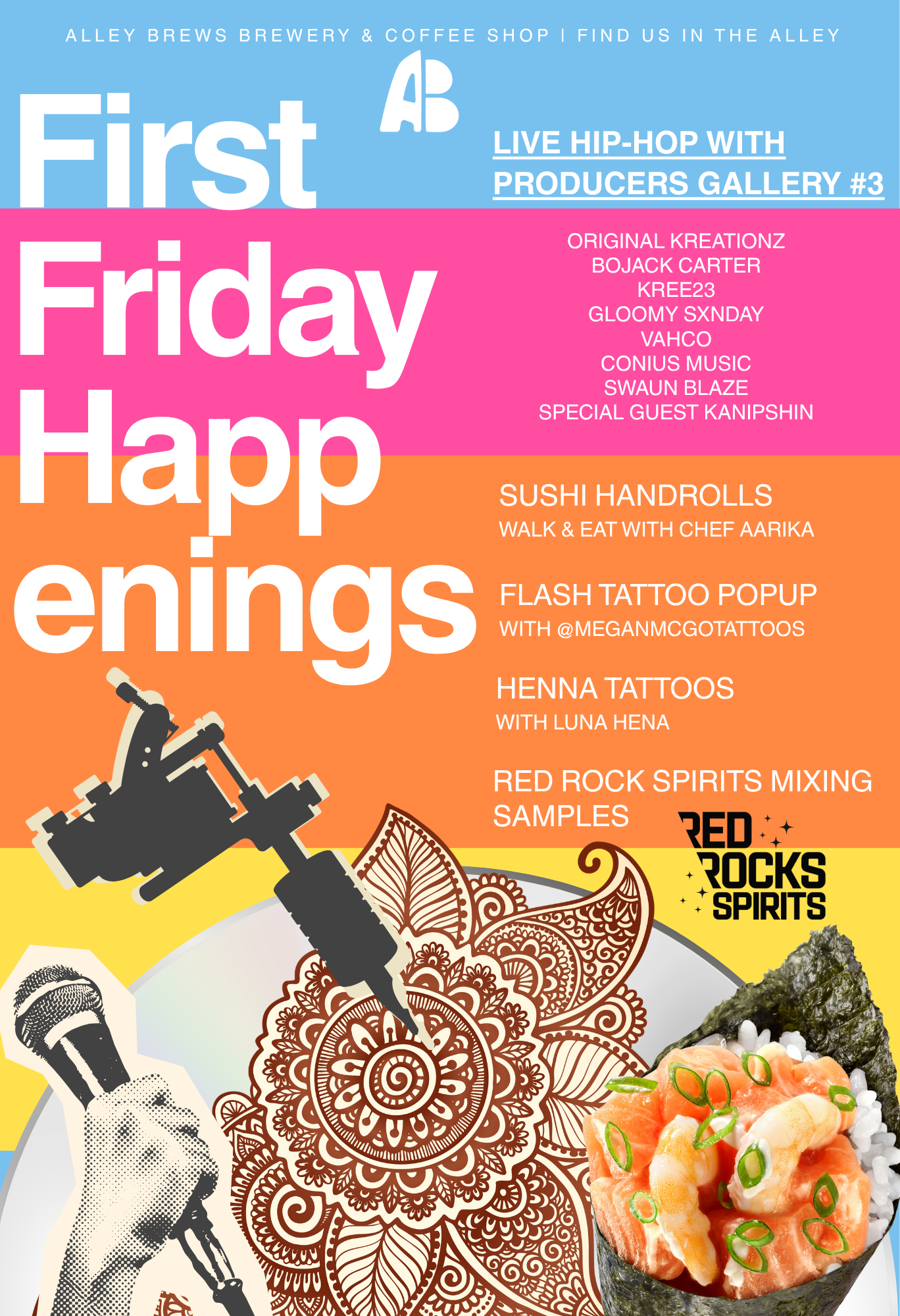First Friday in the Alley: Hip-Hop, Tattoos, Sushi + More
