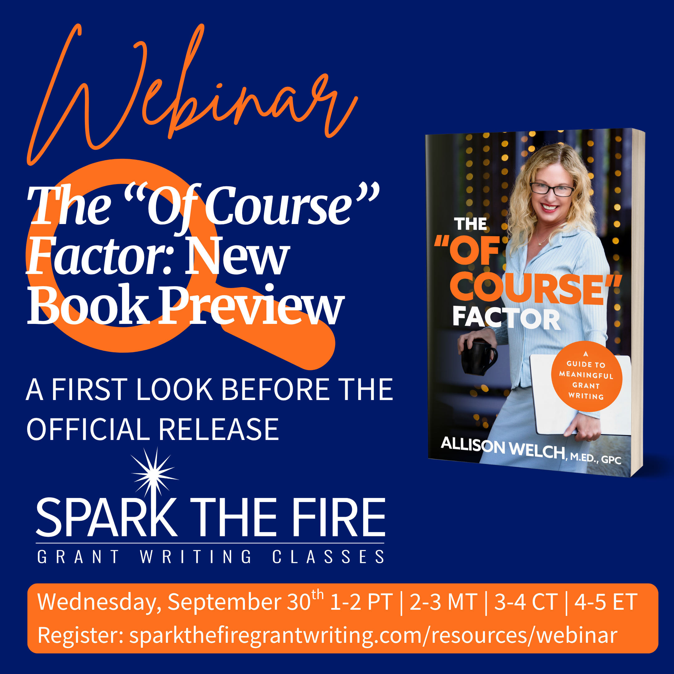 The "Of Course" Factor: A Guide to Meaningful Grant Writing, Book Preview