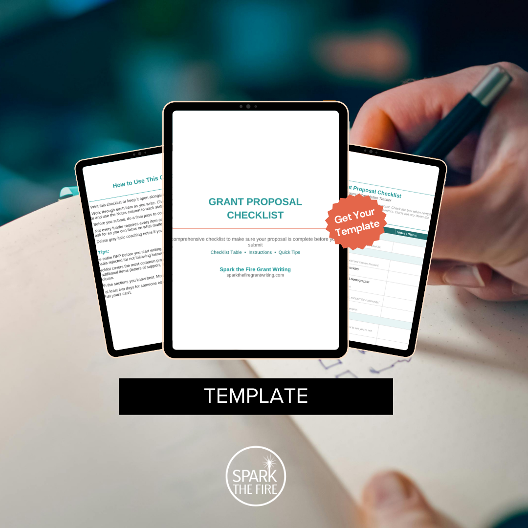 Grant Proposal Checklist Template