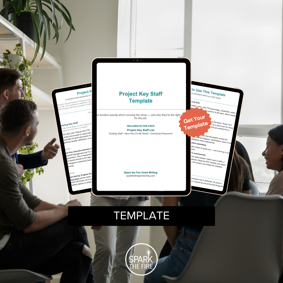 Project Key Staff Template