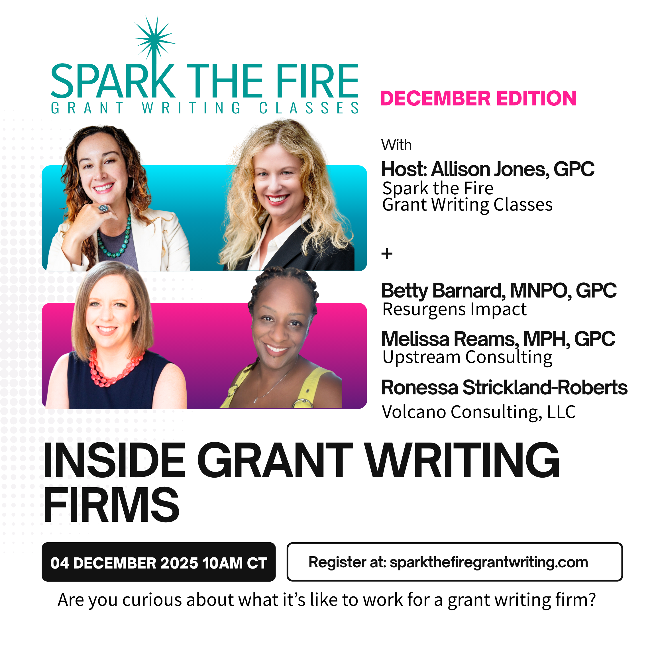 Inside Grant Writing Firms - December Edition