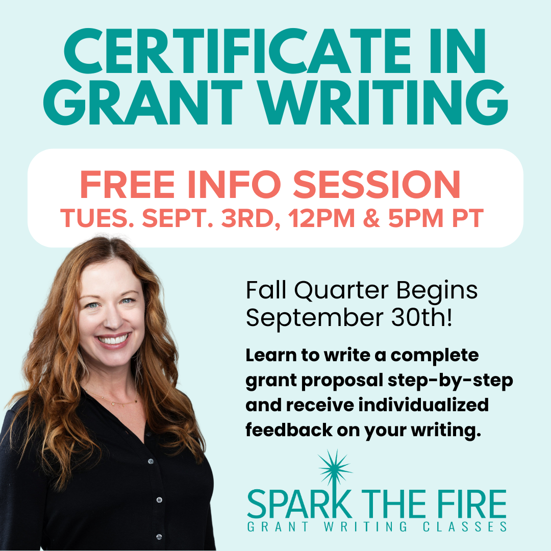 Info Session for Certificate in Grant Writing Course