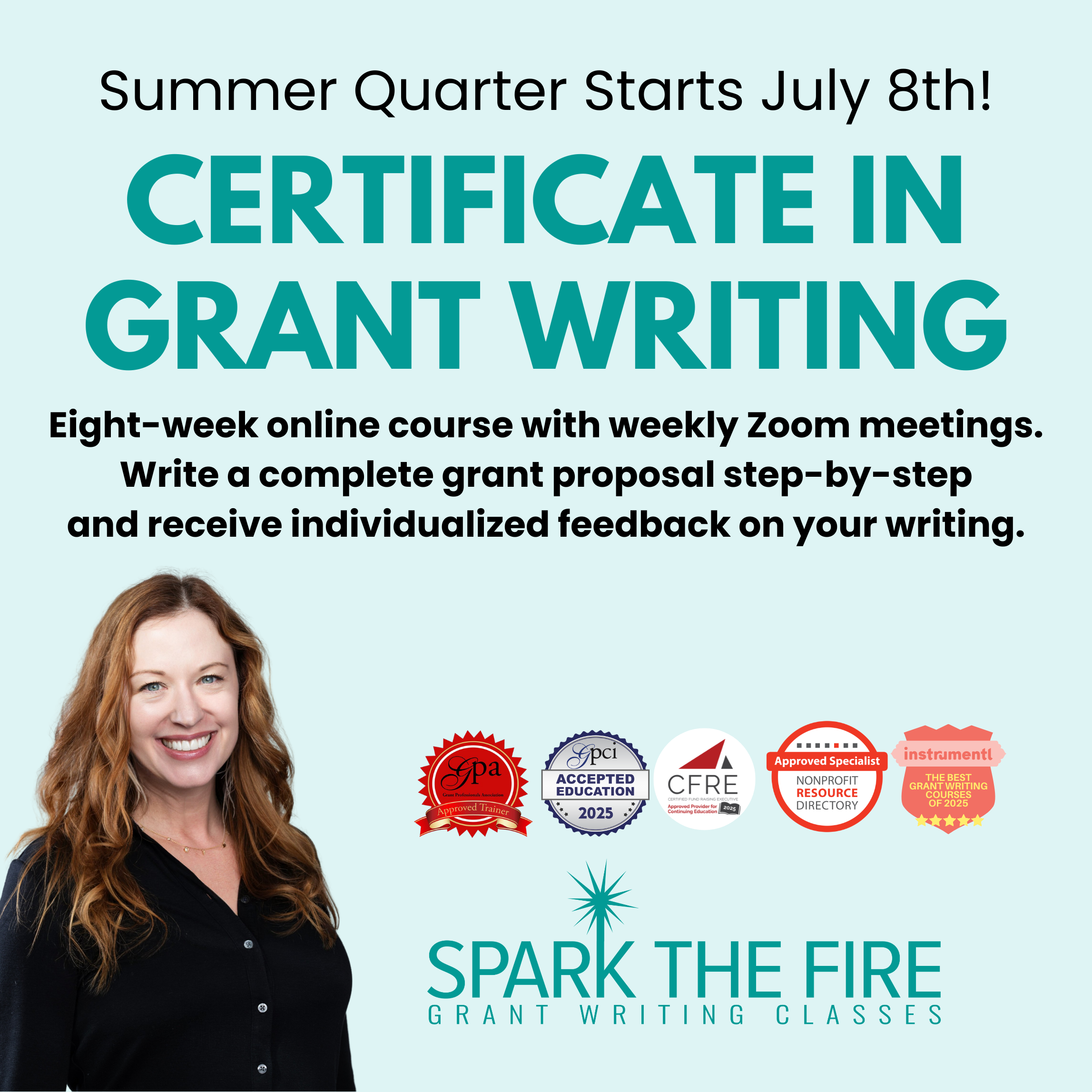 Summer Certificate in Grant Writing