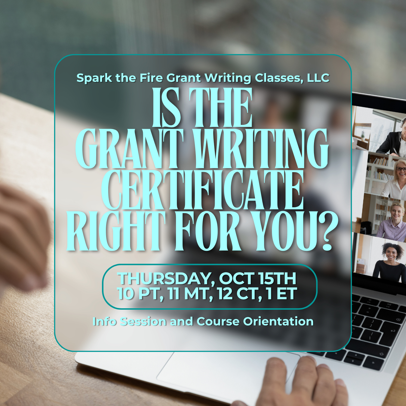 Certificate in Grant Writing Class Info Session (Copy)