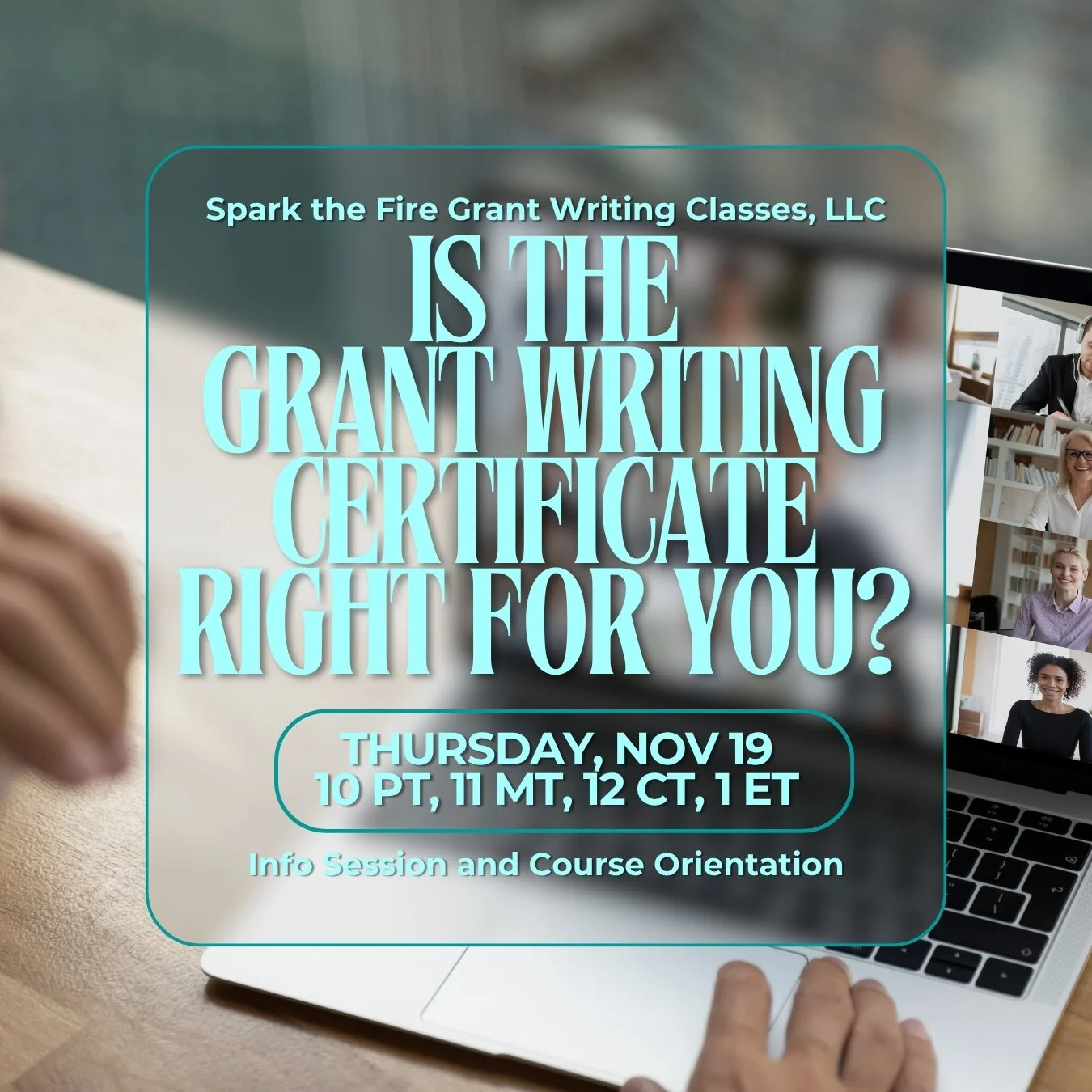 Certificate in Grant Writing Class Info Session
