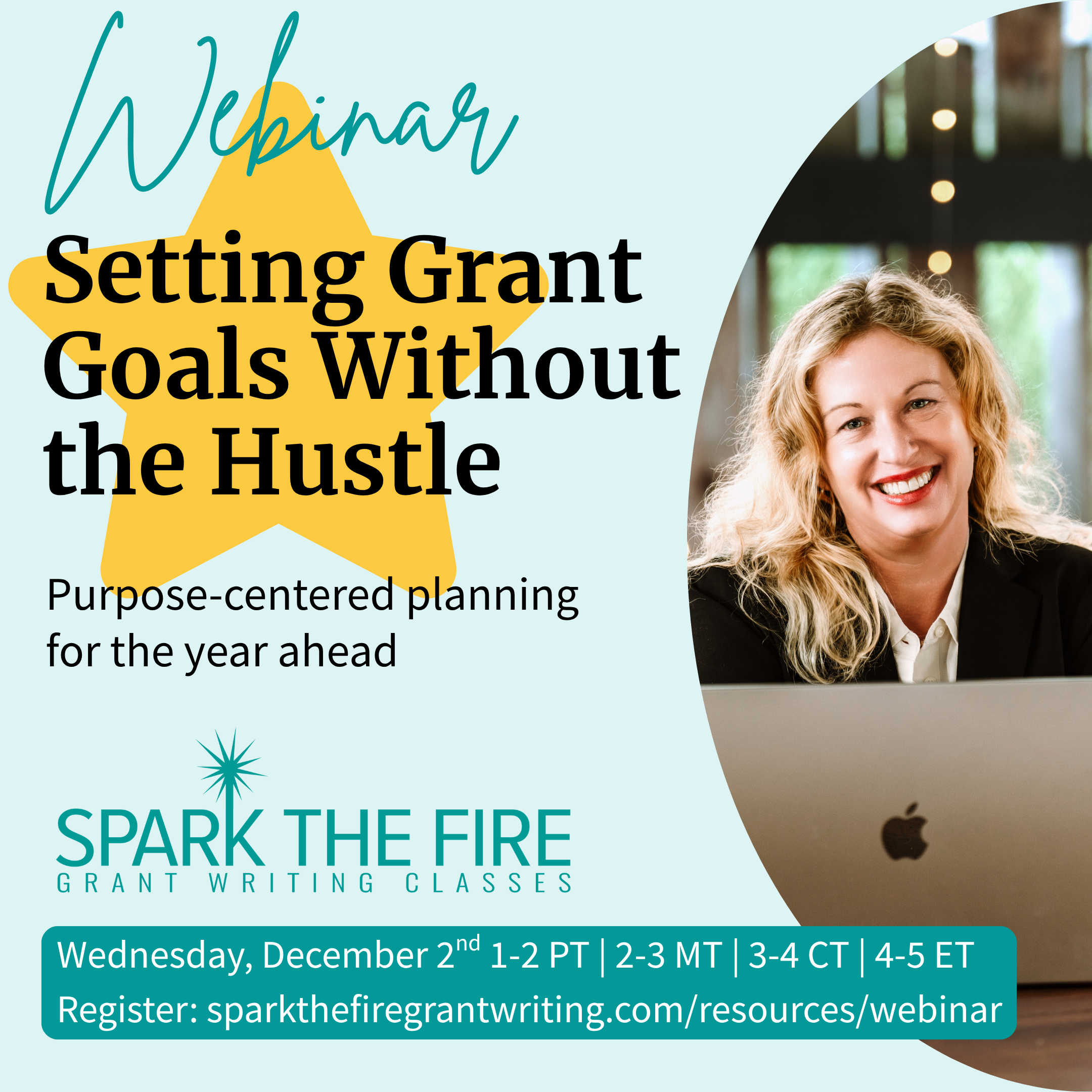 Setting Grant Writing Goals Without the Hustle Webinar