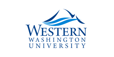 Western Washington University logo featuring a stylized blue whale above the university's name in blue text