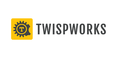 TWSIPWORKS logo with a yellow square featuring a gear and letter T, next to black text spelling TWSIPWORKS.