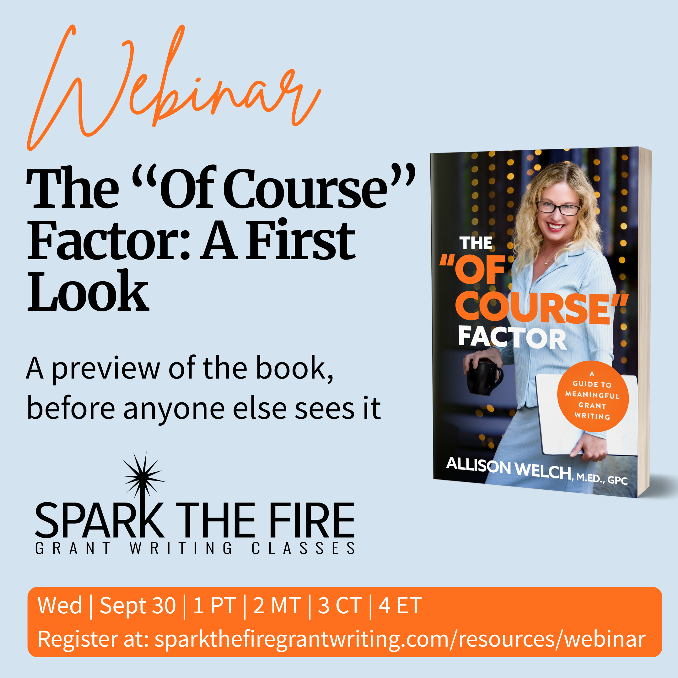 The "Of Course" Factor: A Guide to Meaningful Grant Writing, Book Preview