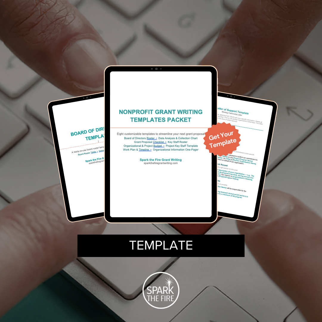Nonprofit Grant Writing Template Packet