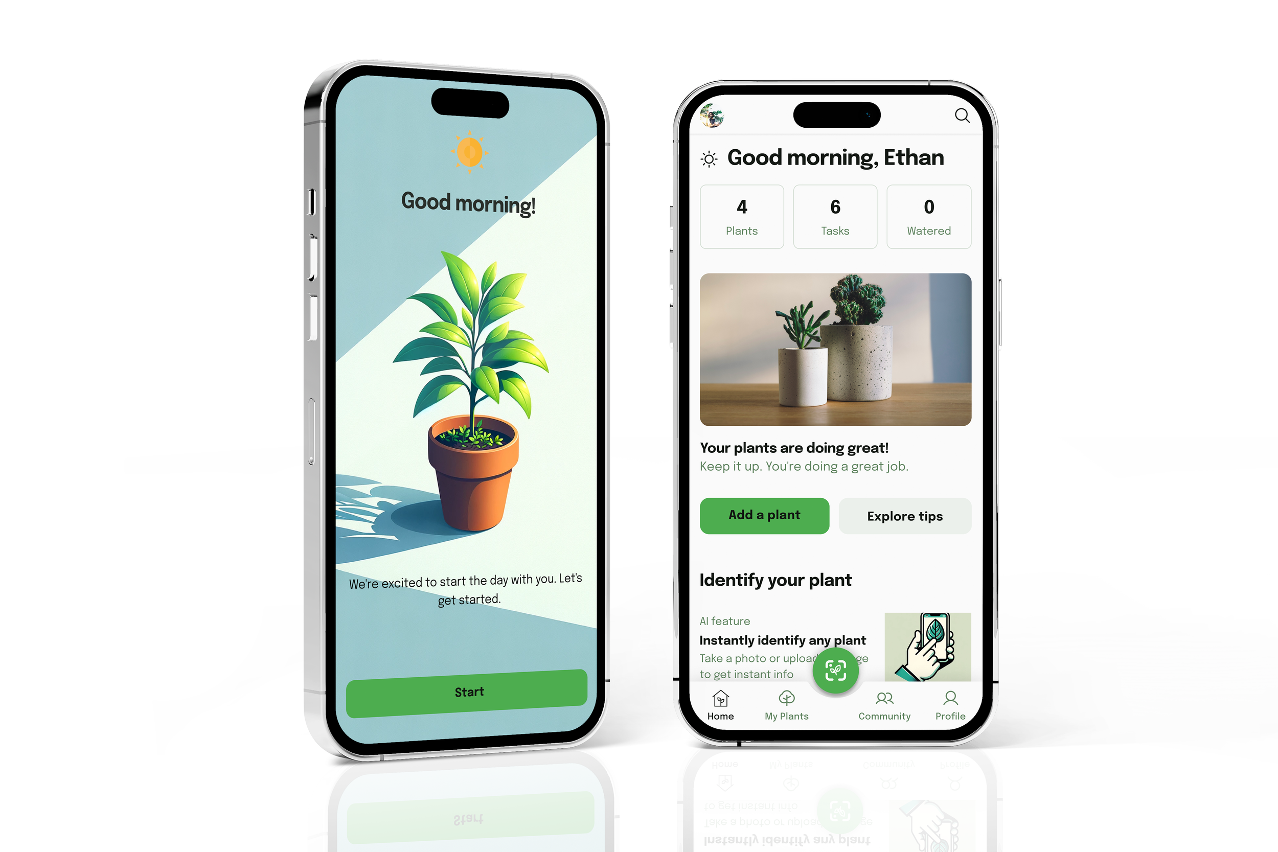 GREEN GARDEN — Plant Care App UX/UI