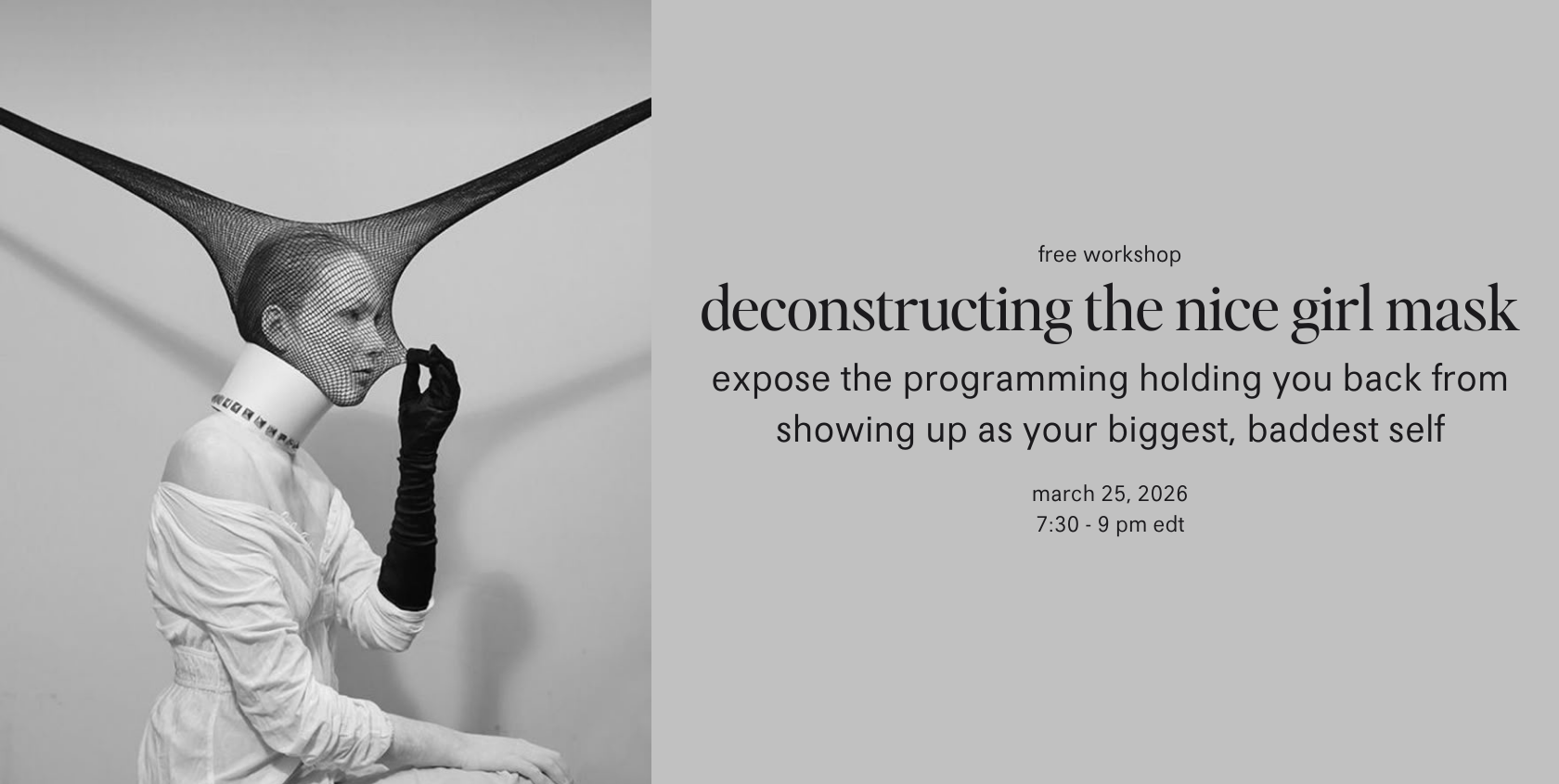 deconstructing the nice girl mask