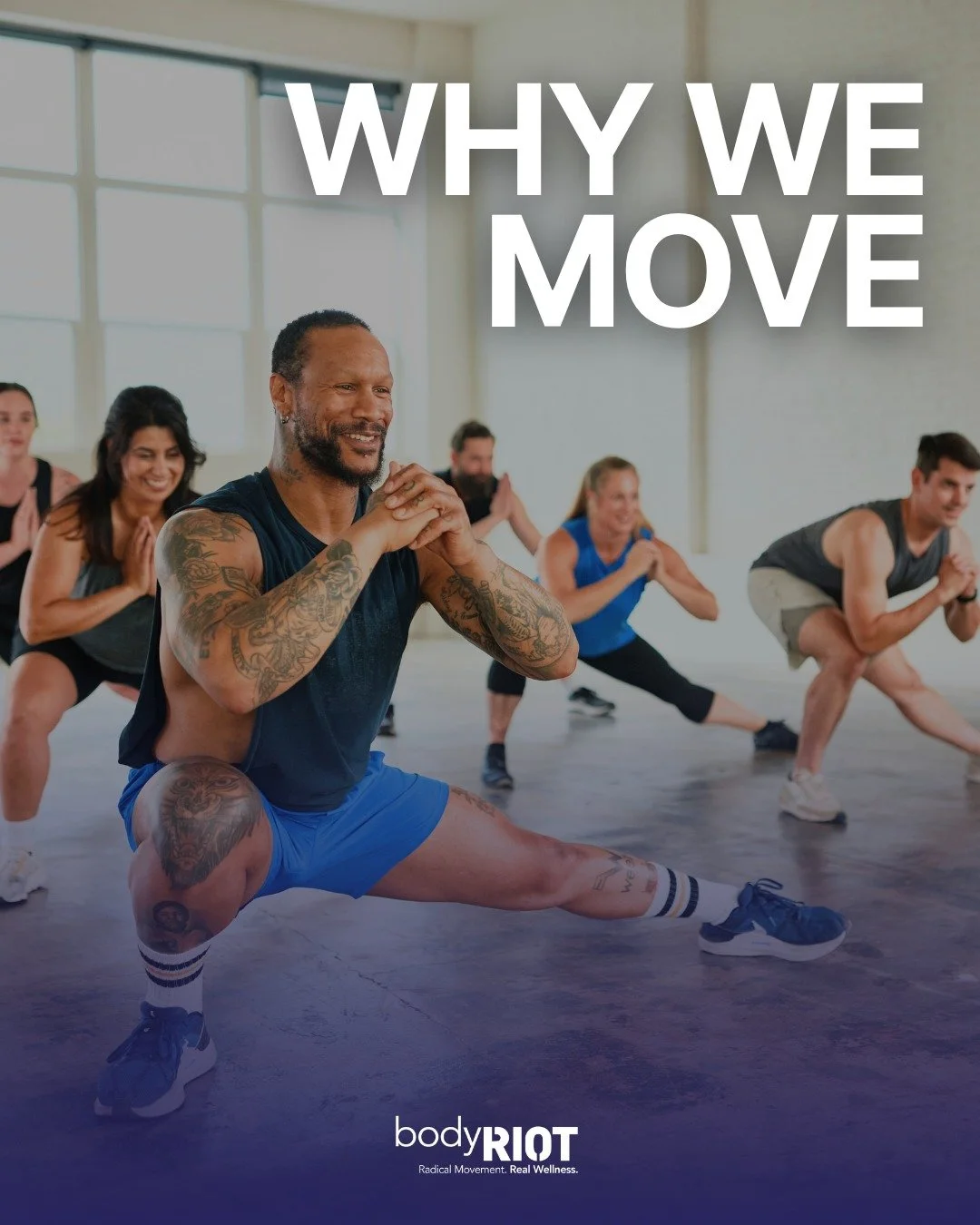 At bodyRIOT, we don&rsquo;t move to chase calories, punishment, or perfection.

We move to live well, feel strong, and come back to ourselves.
 
Here&rsquo;s why we move&mdash;together.

Ready to move with us?

Try our 2-week unlimited pass: https://