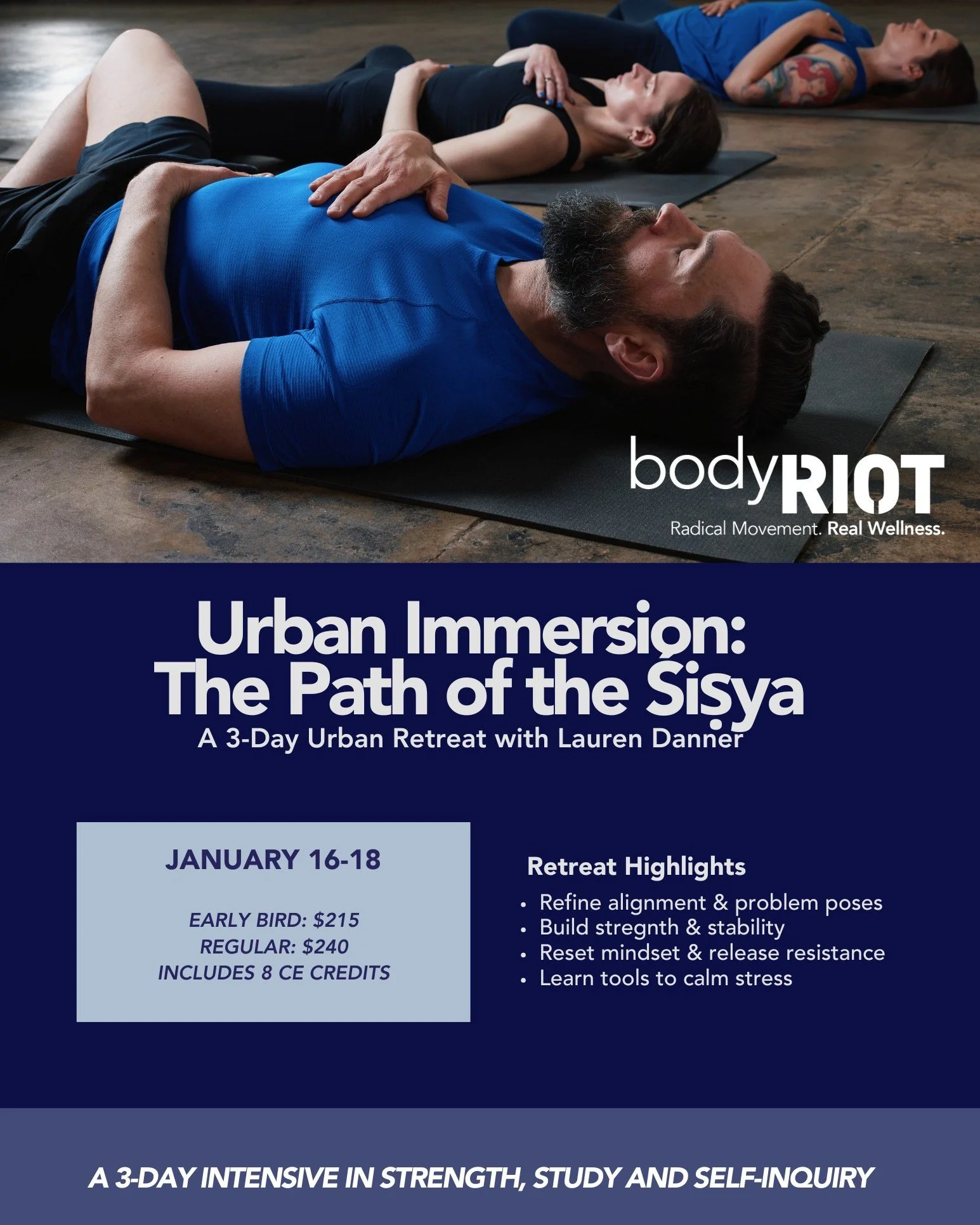 Step away from the noise of daily life and spend a weekend immersed in practice, study, and self-inquiry

Register for Urban Immersion!Limited spots available.
https://momence.com/m/551956