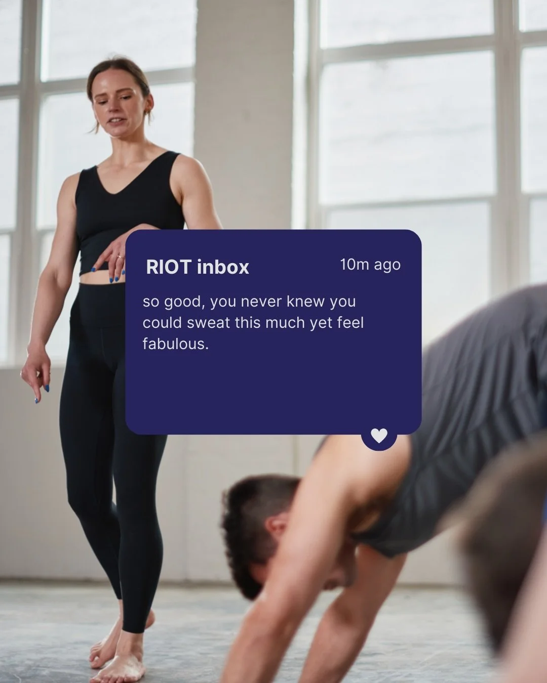 You don&rsquo;t need us to explain bodyRIOT.
Our community already did.

These are real words from real people, usually sent right after class. Still sweaty. Still buzzing. Totally unfiltered.

Strong. Supported. Energized.

This is why we&rsquo;re b