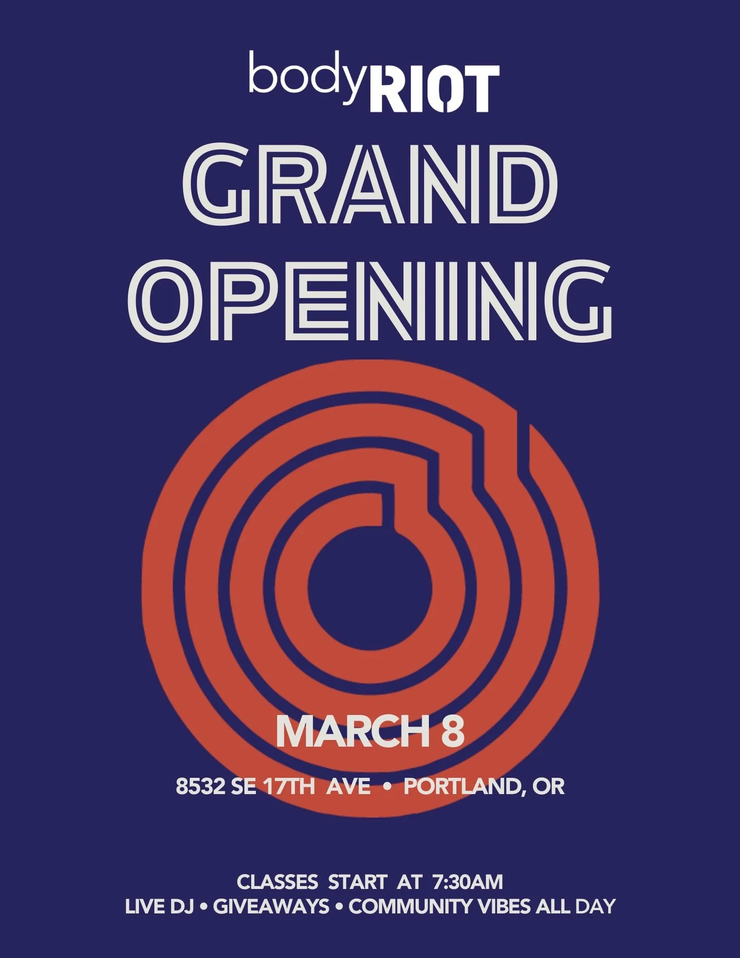 It&rsquo;s time.

After three years of dreaming, designing, building, rebuilding, renovating a 100+ year old building, and pouring everything we have into this vision&hellip;

bodyRIOT HQ opens March 8.

And we&rsquo;re not quietly unlocking the door