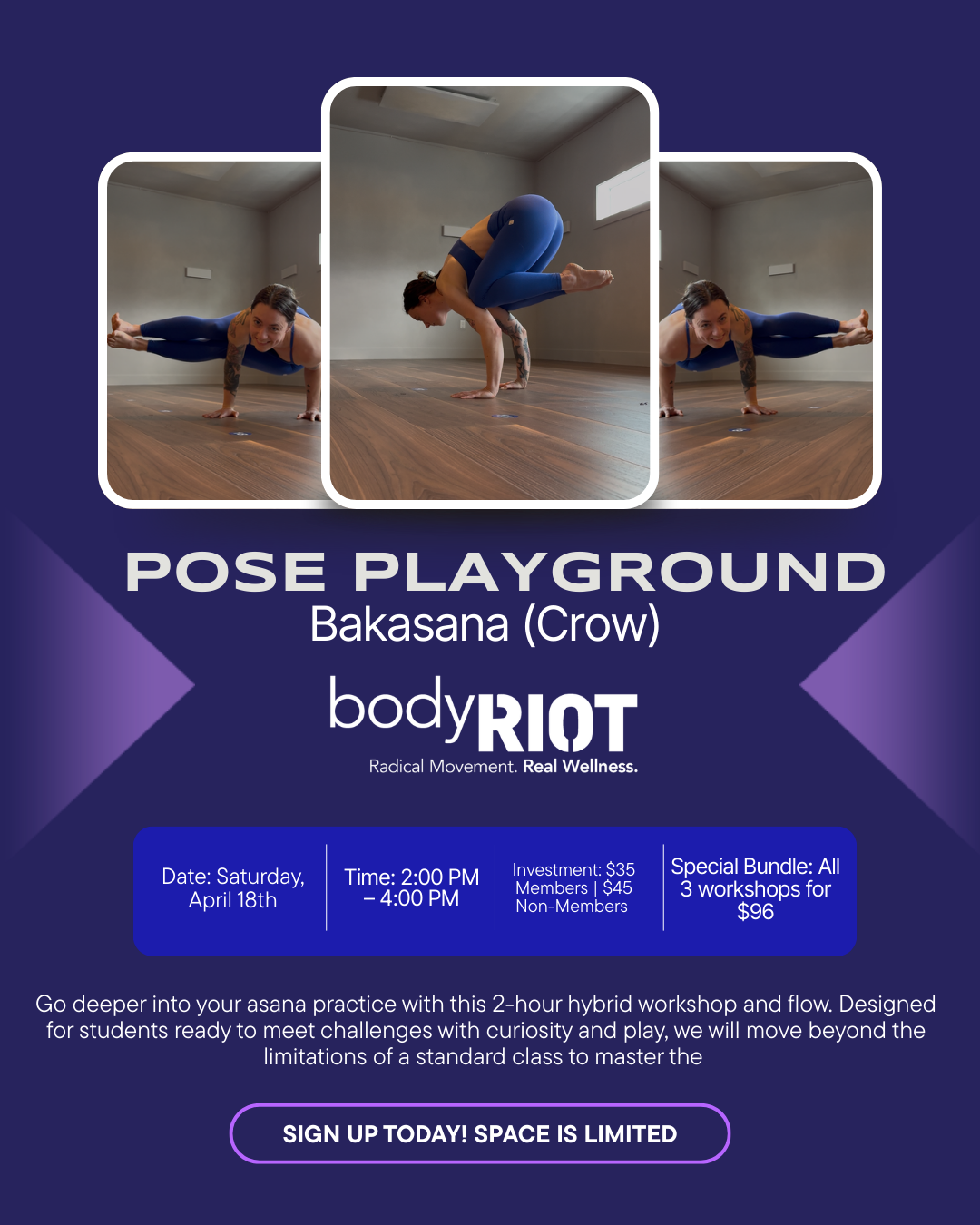 Pose Playground: Bakasana (crow)