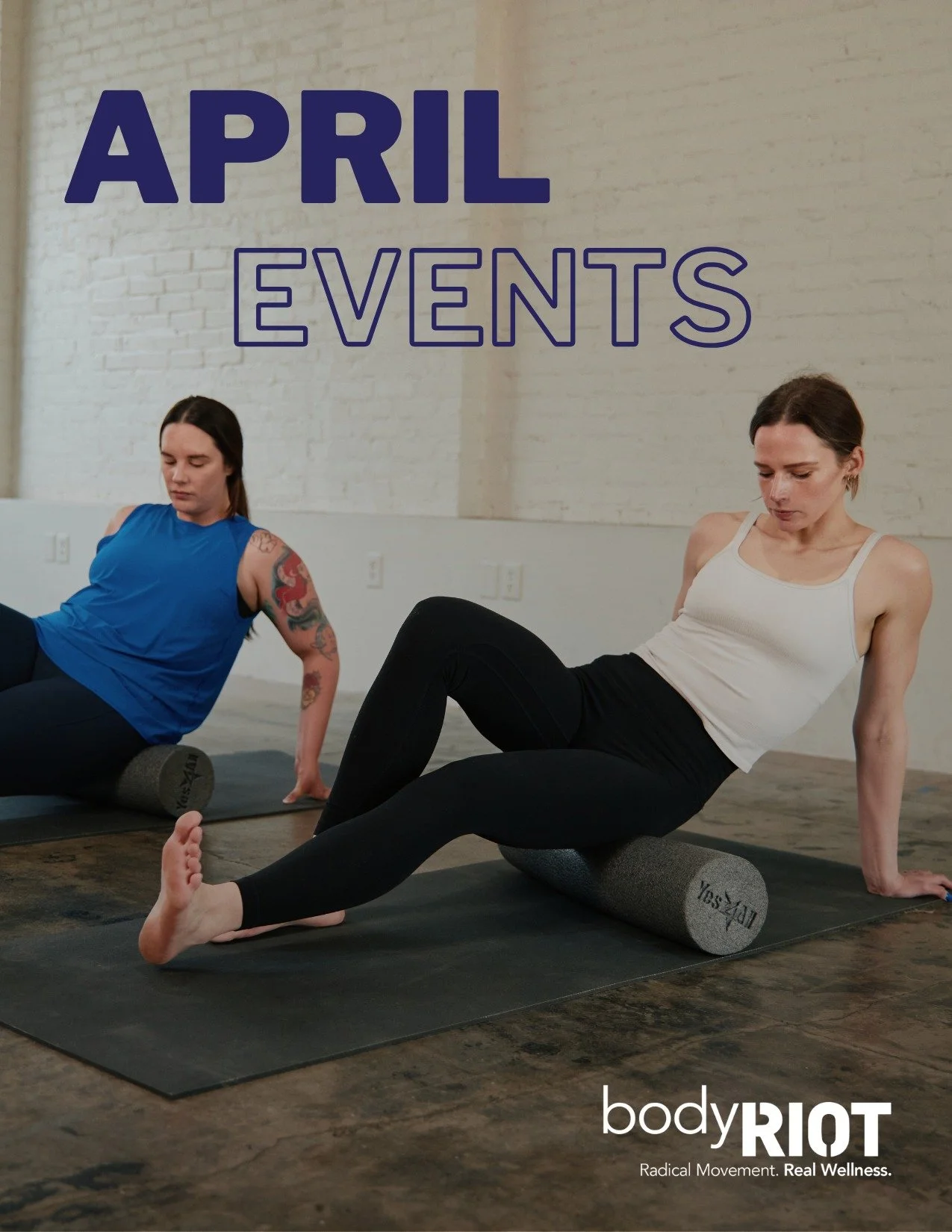 This month at bodyRIOT 🔥

More ways to move. More ways to recover. More ways to connect.

This is your chance to go deeper into your routine and experience the full RIOT.

Spots are limited. Don&rsquo;t wait.

👉 Check the full lineup + save your sp