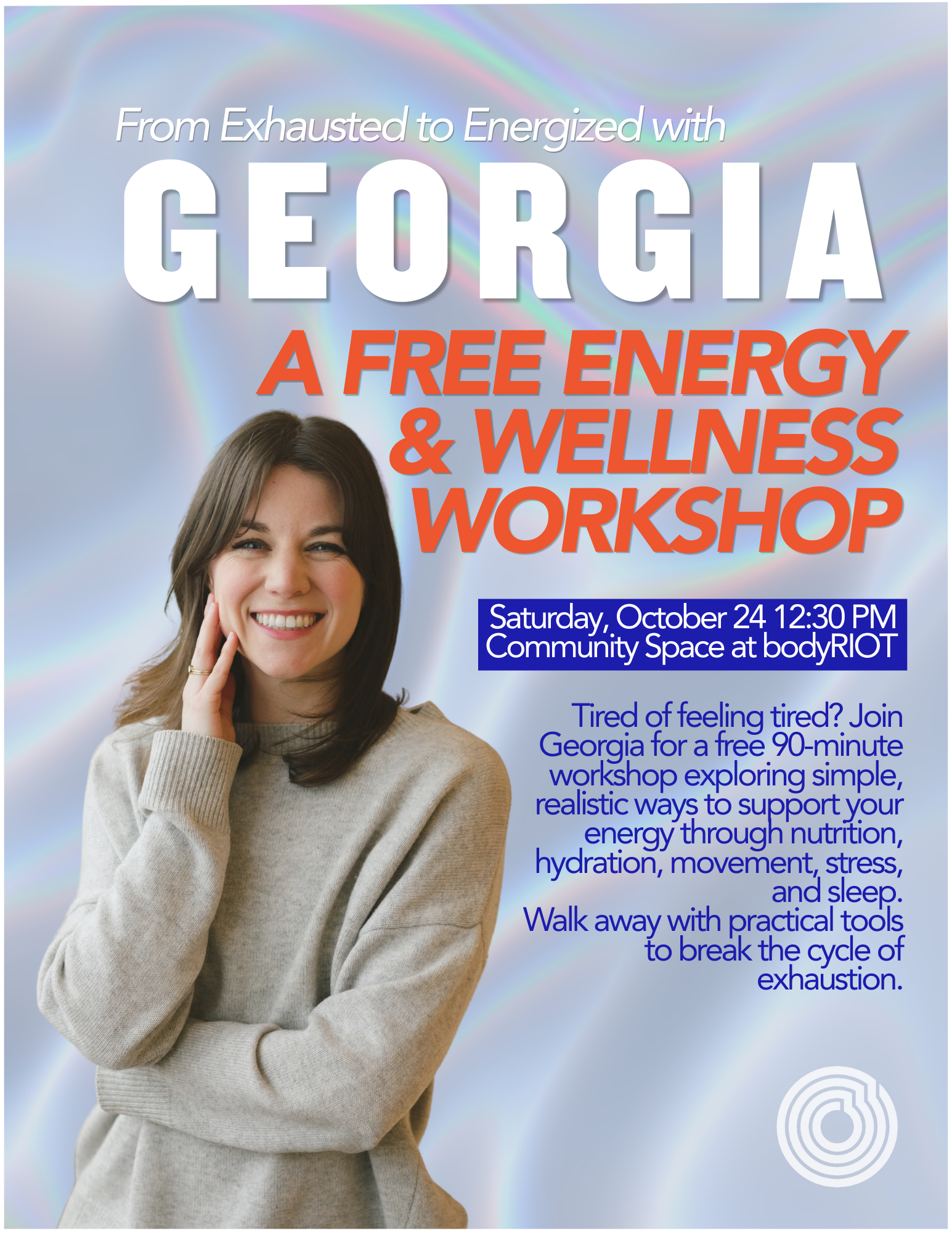 From Exhausted to Energized A Free Energy &amp; Wellness Workshop with Georgia