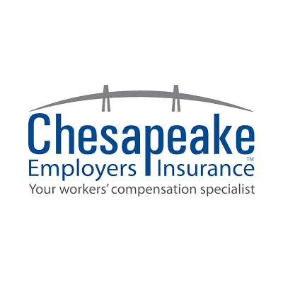 Logo for Chesapeake Employers Insurance with a bridge graphic and the text 'Chesapeake Employers Insurance, Your workers' compensation specialist'.