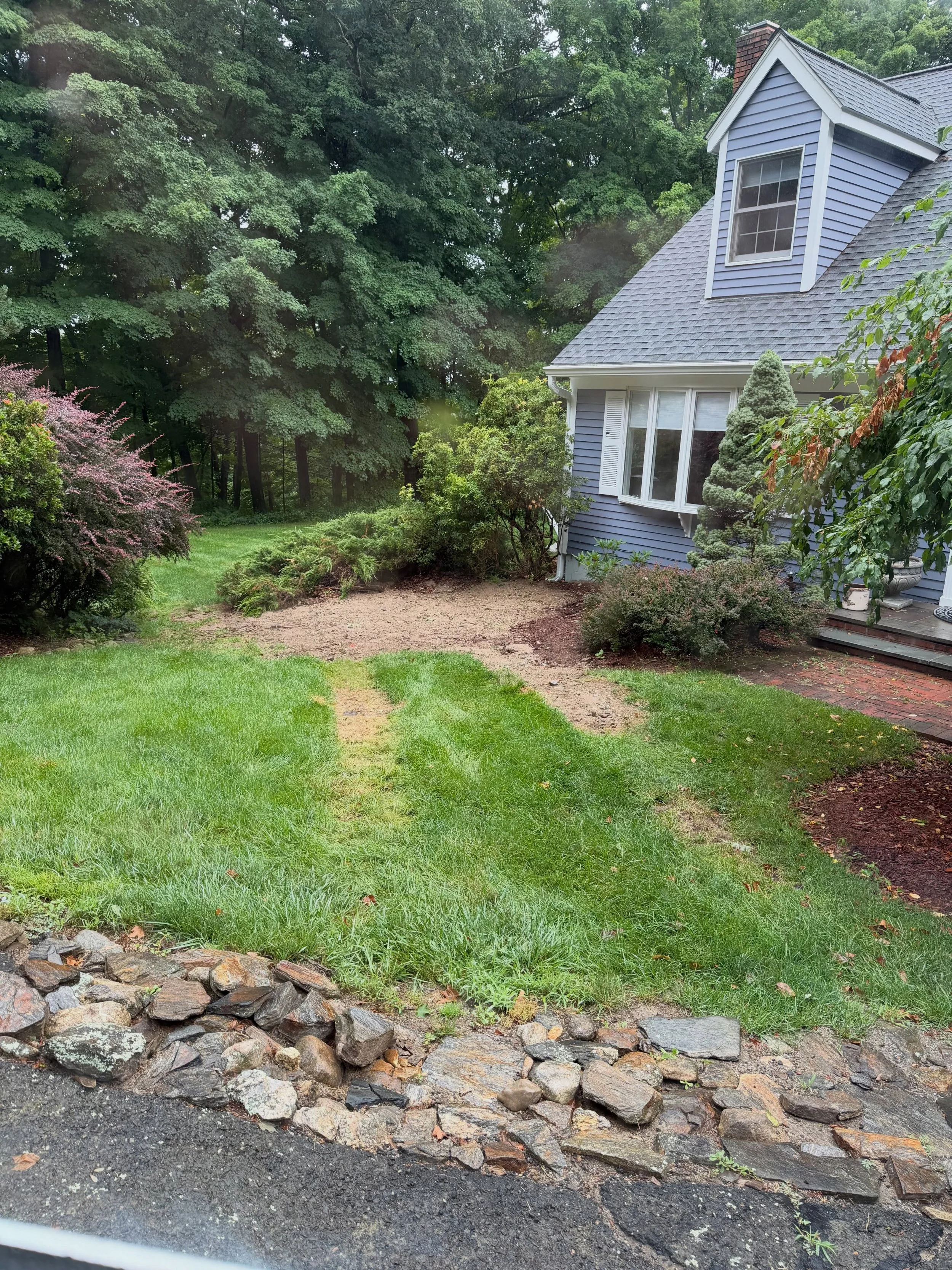🌱 From Oil Tank Removal to a Fresh New Lawn in Redding, CT 🌱

One underground oil tank removal left this yard torn up&mdash;but not for long.

Our crew removed every rock and construction remnant, installed a premium topsoil and compost blend, and 