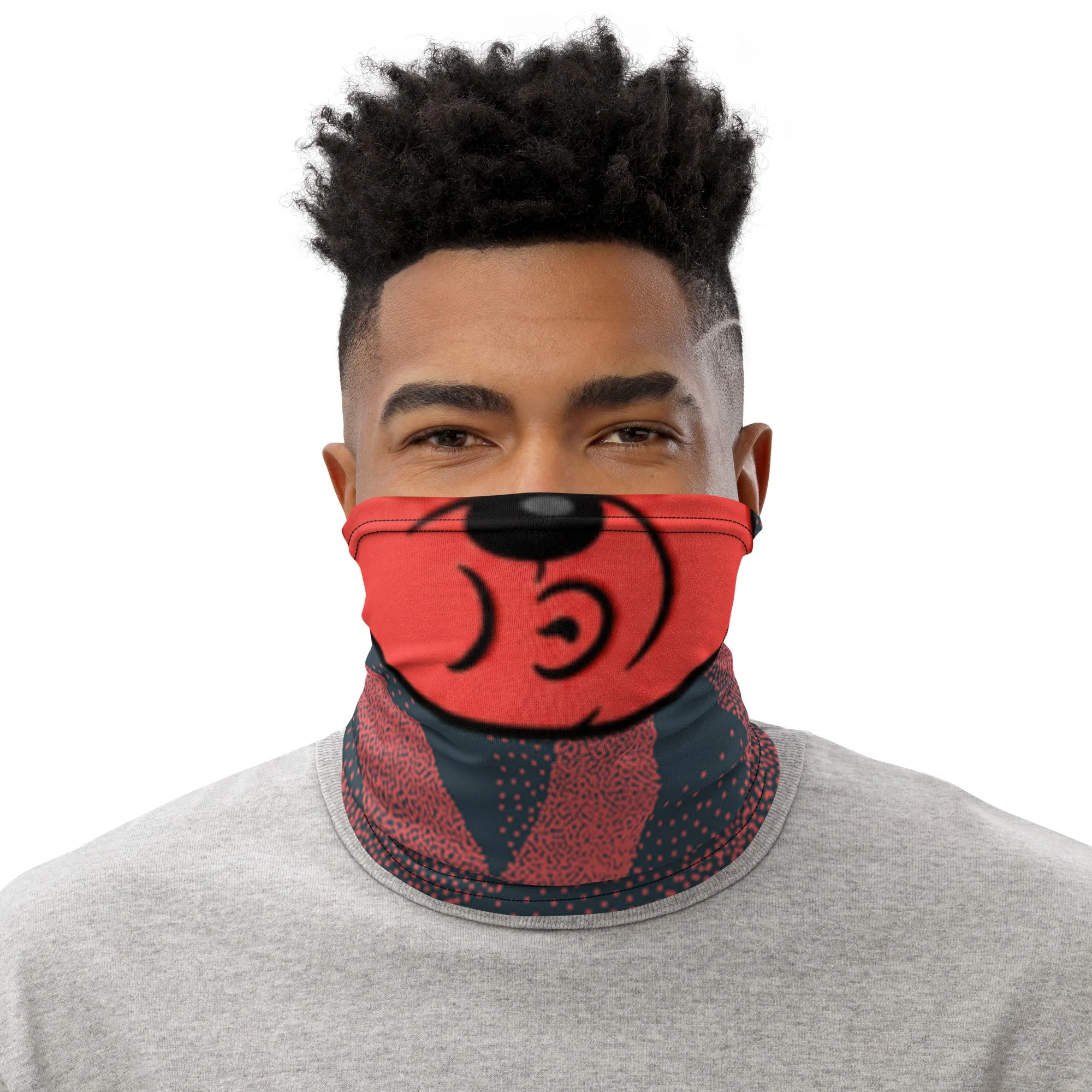 OG BullBear After Dark Red Static Whistle Neck Gaiter