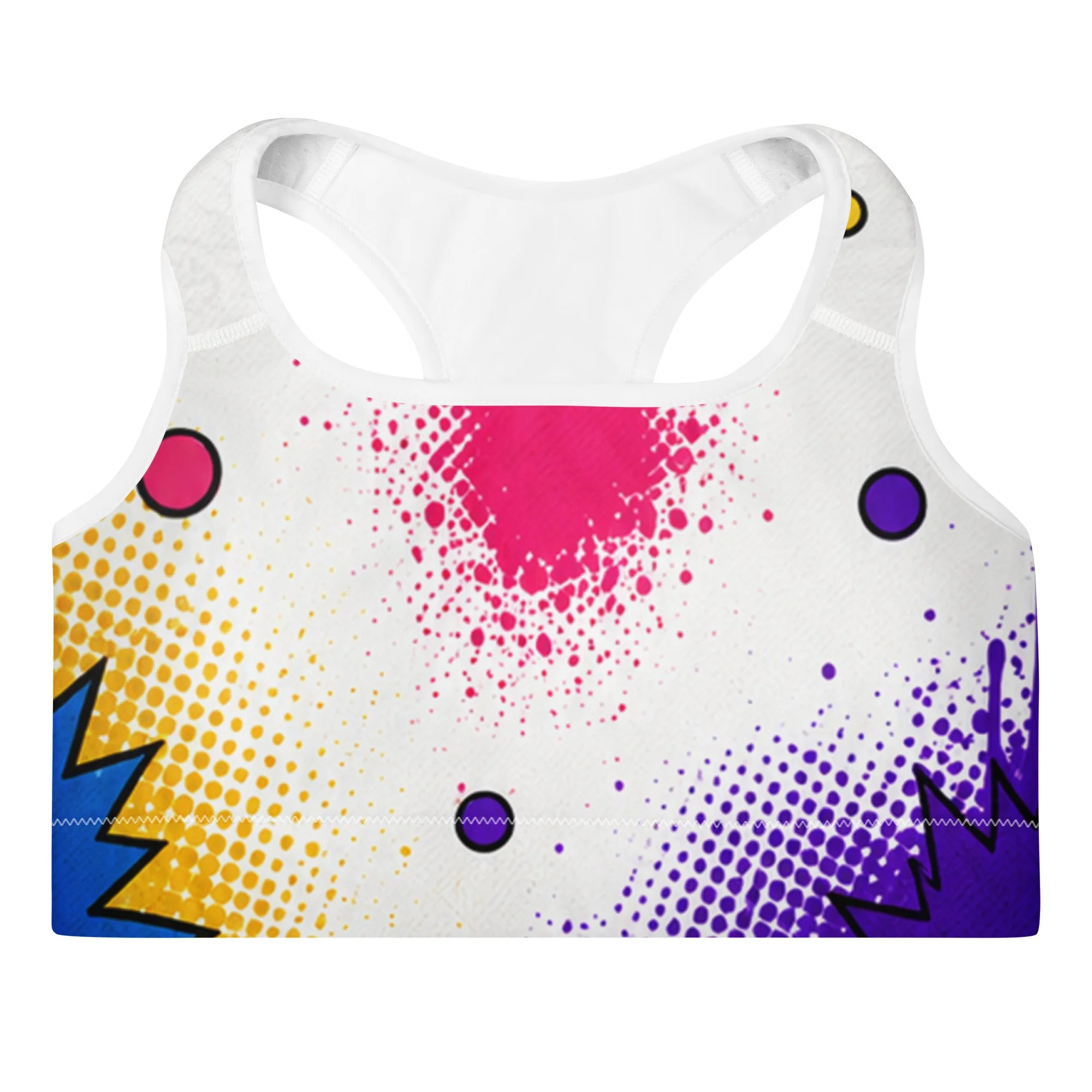 BullBears Color Burst Padded Sports Bra