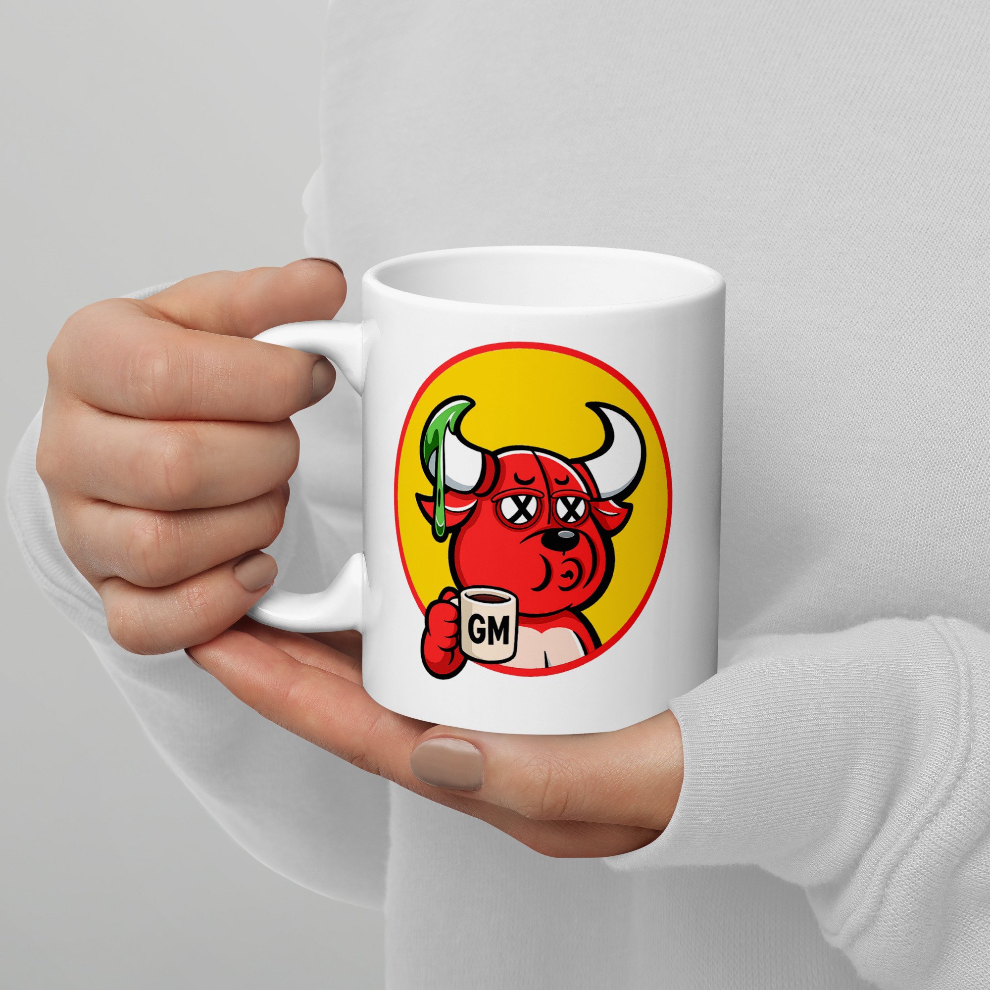 GM Yellow BB Glossy White Mug