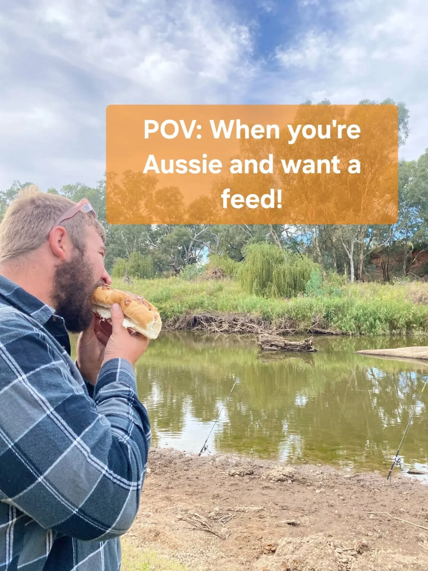 Check this out - a big Aussie bloke tucking into a big Saltbush Lamb &amp; Gravy Roll. Is there 𝘢𝘯𝘺𝘵𝘩𝘪𝘯𝘨 more Aussie than that?

Our rolls are crowd favourites at events - with plenty of legends lining up for seconds (and sometimes thirds 👀)