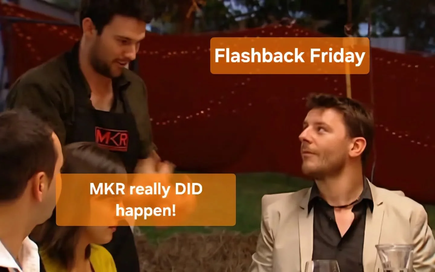 Tell us you&rsquo;re an MKR fan without telling us you&rsquo;re an MKR fan 👀

We mentioned recently that Ben was on My Kitchen Rules &mdash; Season 1. We were met with scepticism and disbelief. So here we are to prove the point!

Swipe through to se