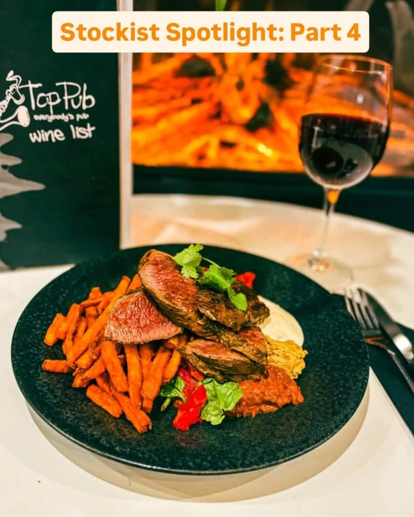 We&rsquo;re so glad @thetoppub_uralla tracked us down!
 
Saltbush Lamb has been on their menu for a few months now, and their African Spiced Lamb Backstrap is already a house favourite. Tender, flavour-packed, and served with roasted red peppers, har