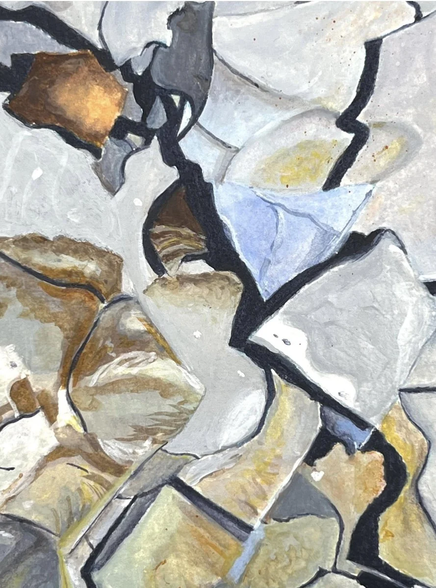 5" x 7" gouache on paper