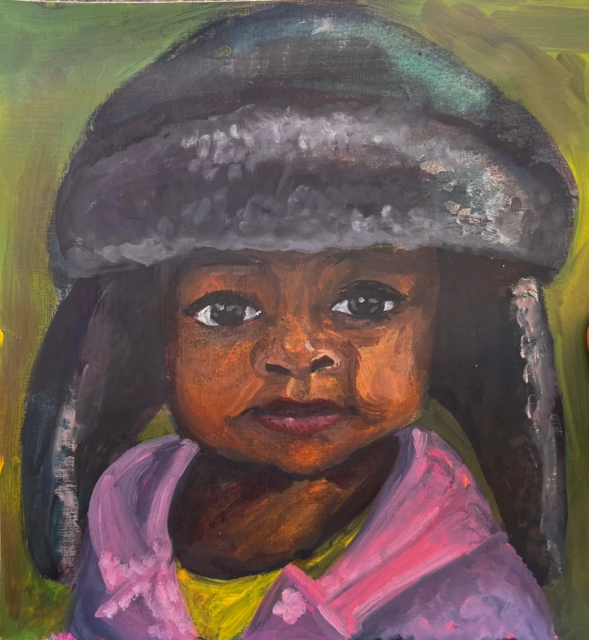 12" x 12" mixed media on paper