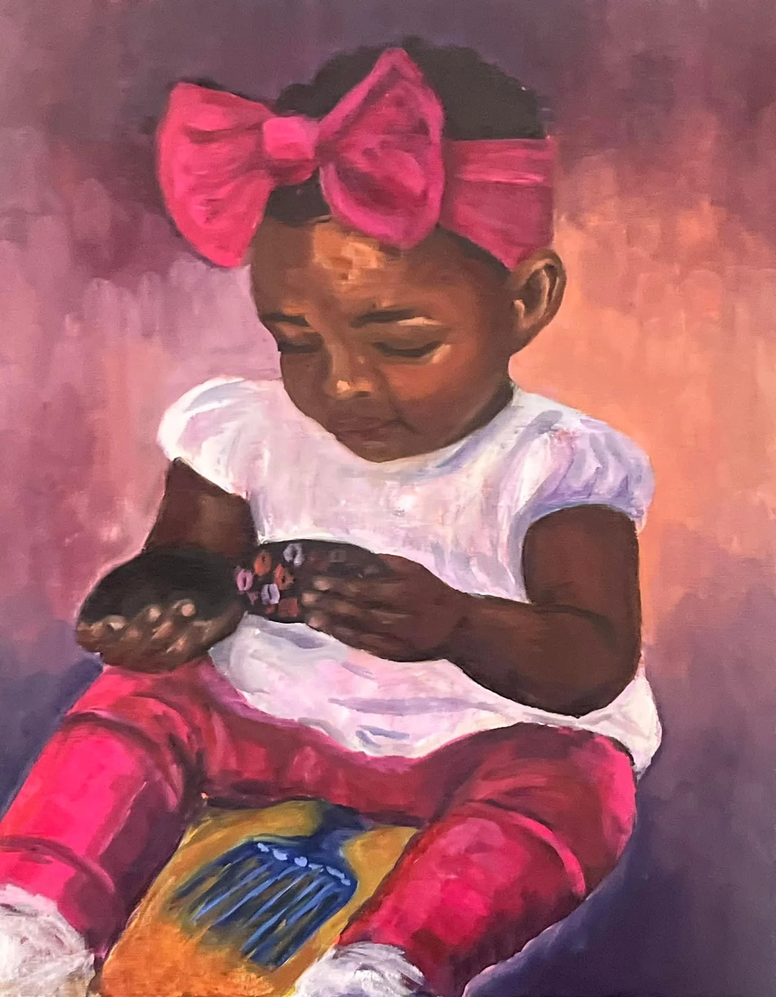 16" x 20" acrylic and oil on canvas