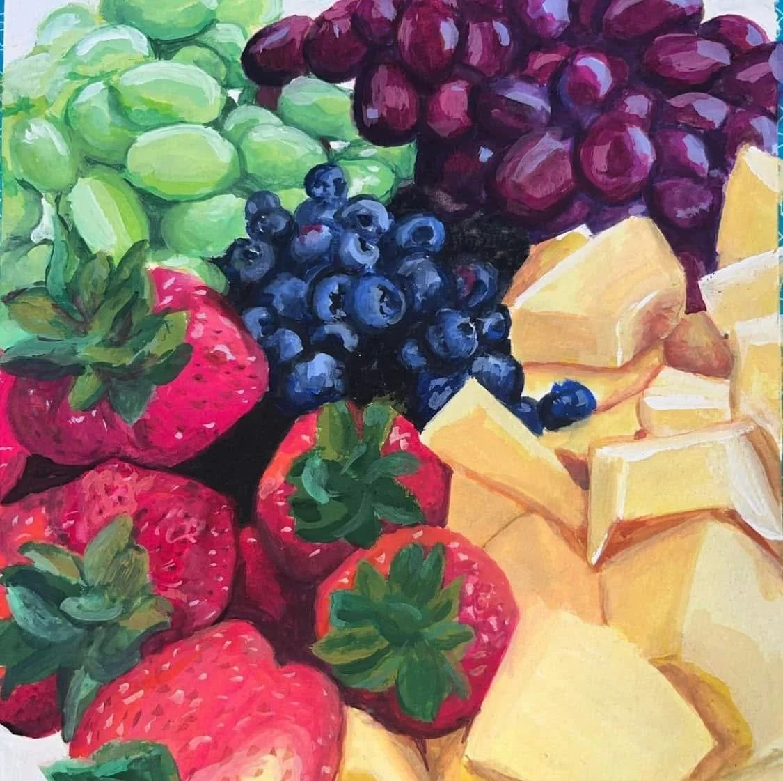 8" x 8" gouache on paper