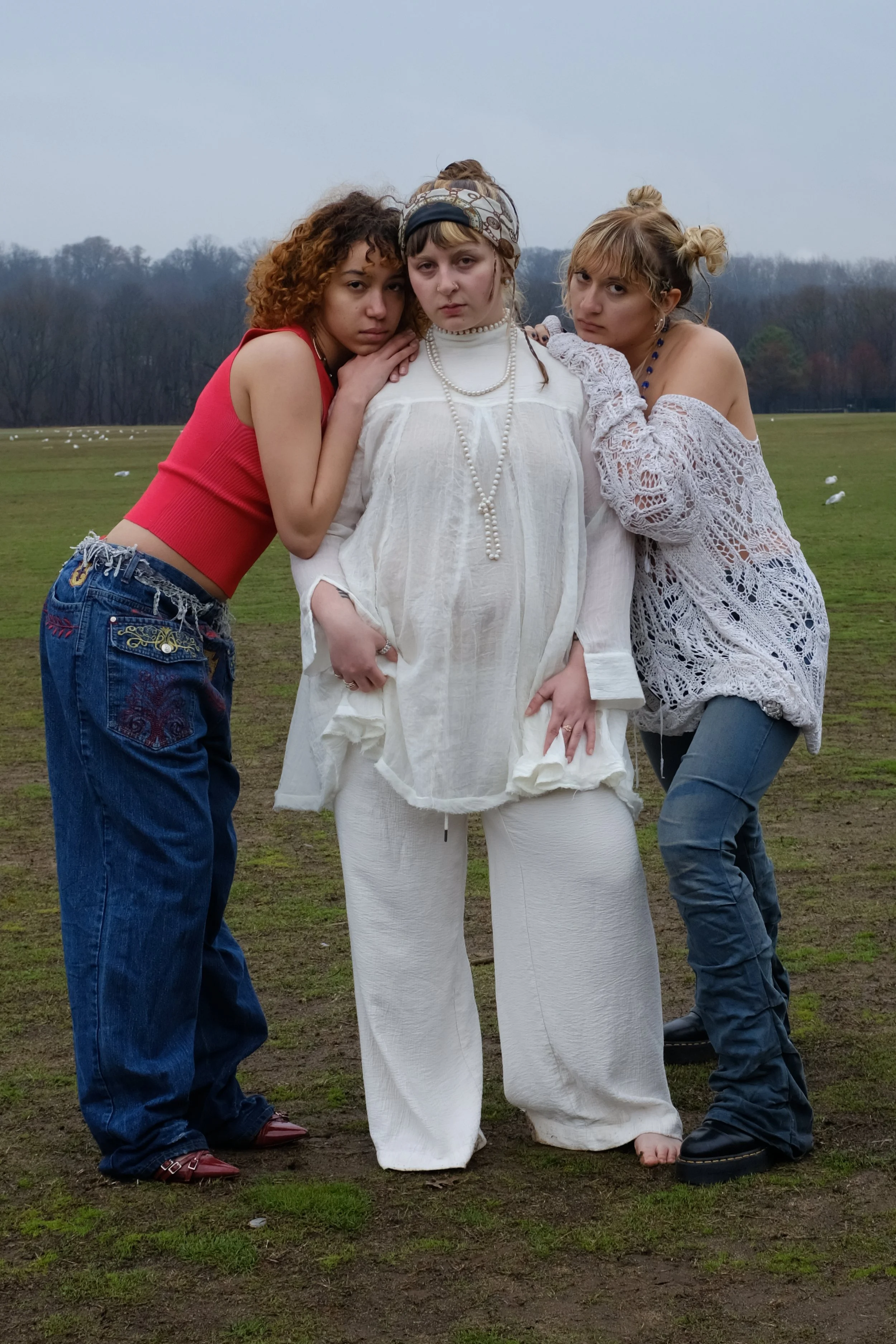 PRIMORDIAL Photoshoot, models Chayse Martino, Natalie Schmidt, and Crismairy Frias, shot by Jack Devaney, styled and directed by Michaela Sinead Scully