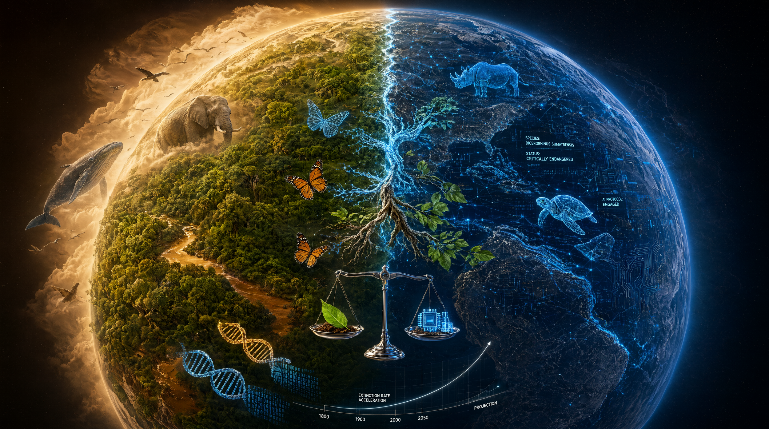 The weight of six: AGI and the sixth mass extinction