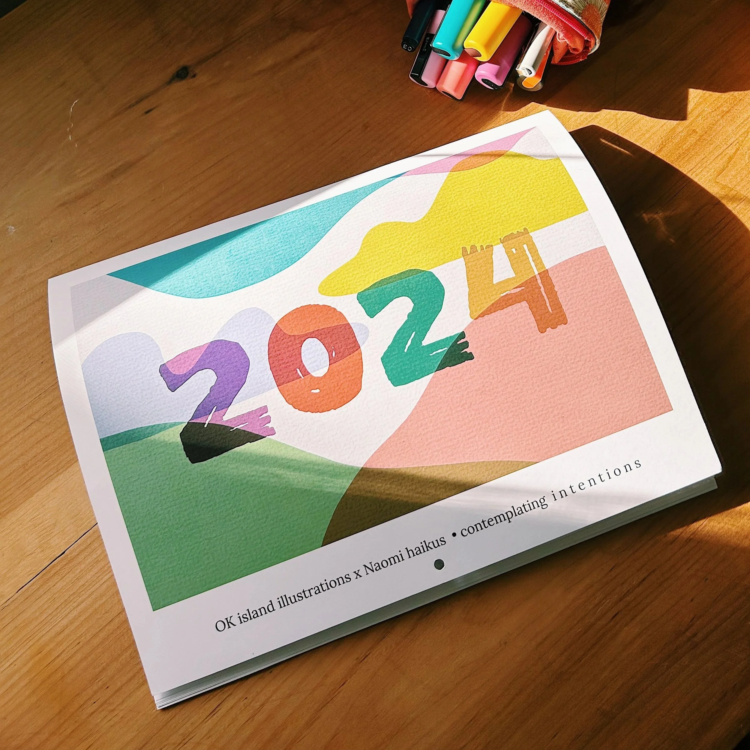 Illustrated, haiku calendars