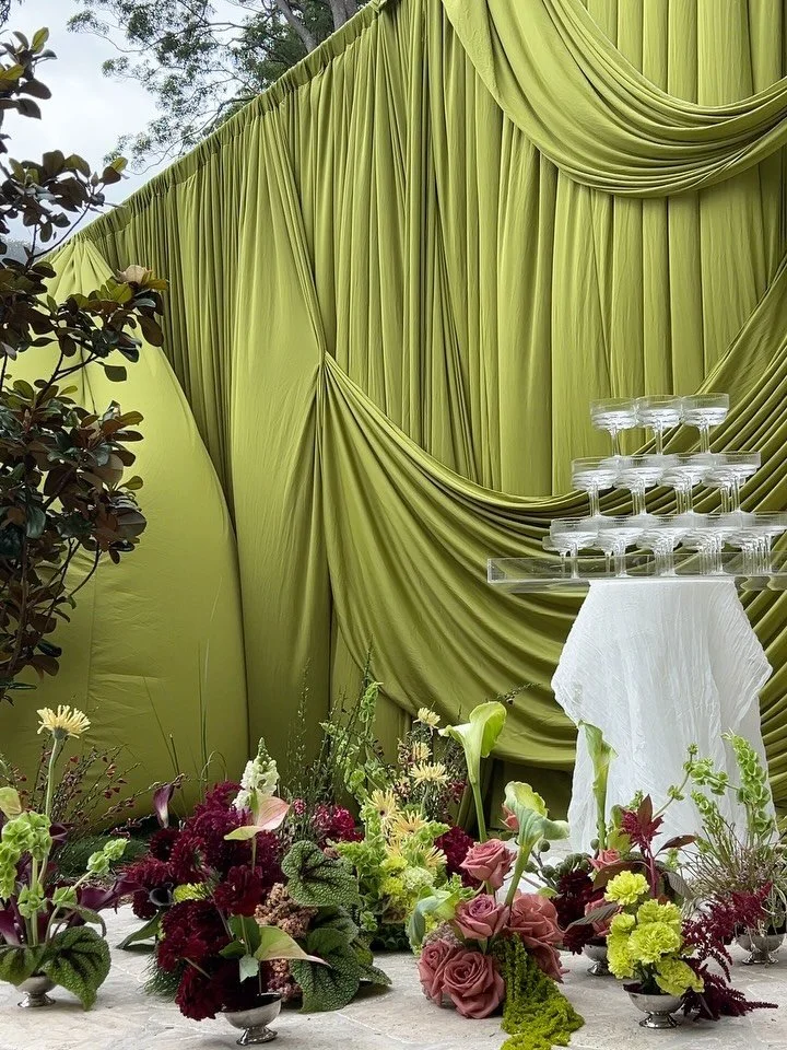 Chartreuse &amp; wine, for Britt &amp; Julz at @thebowerestate over the weekend. 

One of the most incredible draped installations I&rsquo;ve ever seen, by @demavi_weddings 💚

Venue @thebowerestate 
Planning &amp; coordination @panoramaeventsaus 
Dr