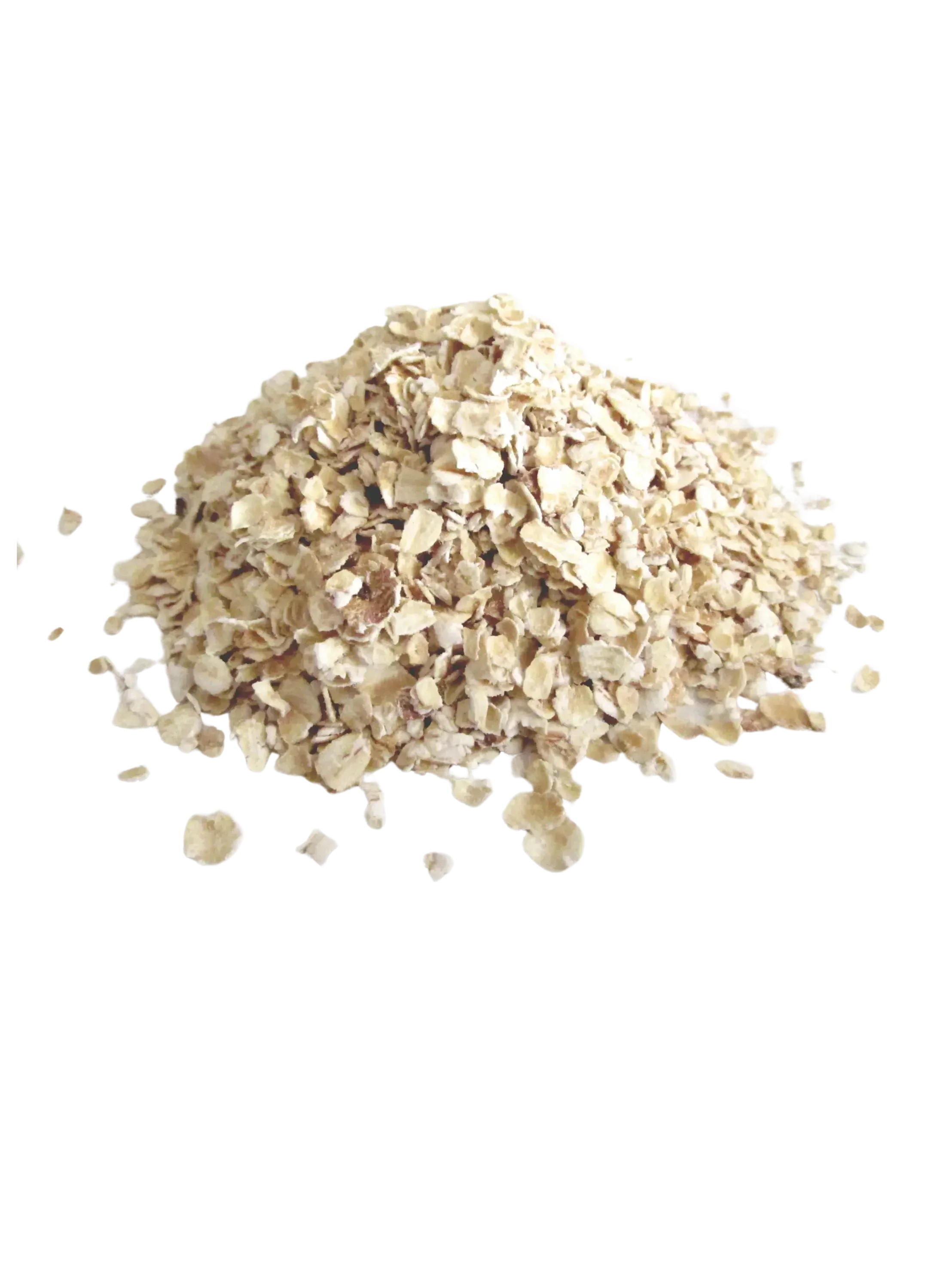 A pile of oats on a black background.